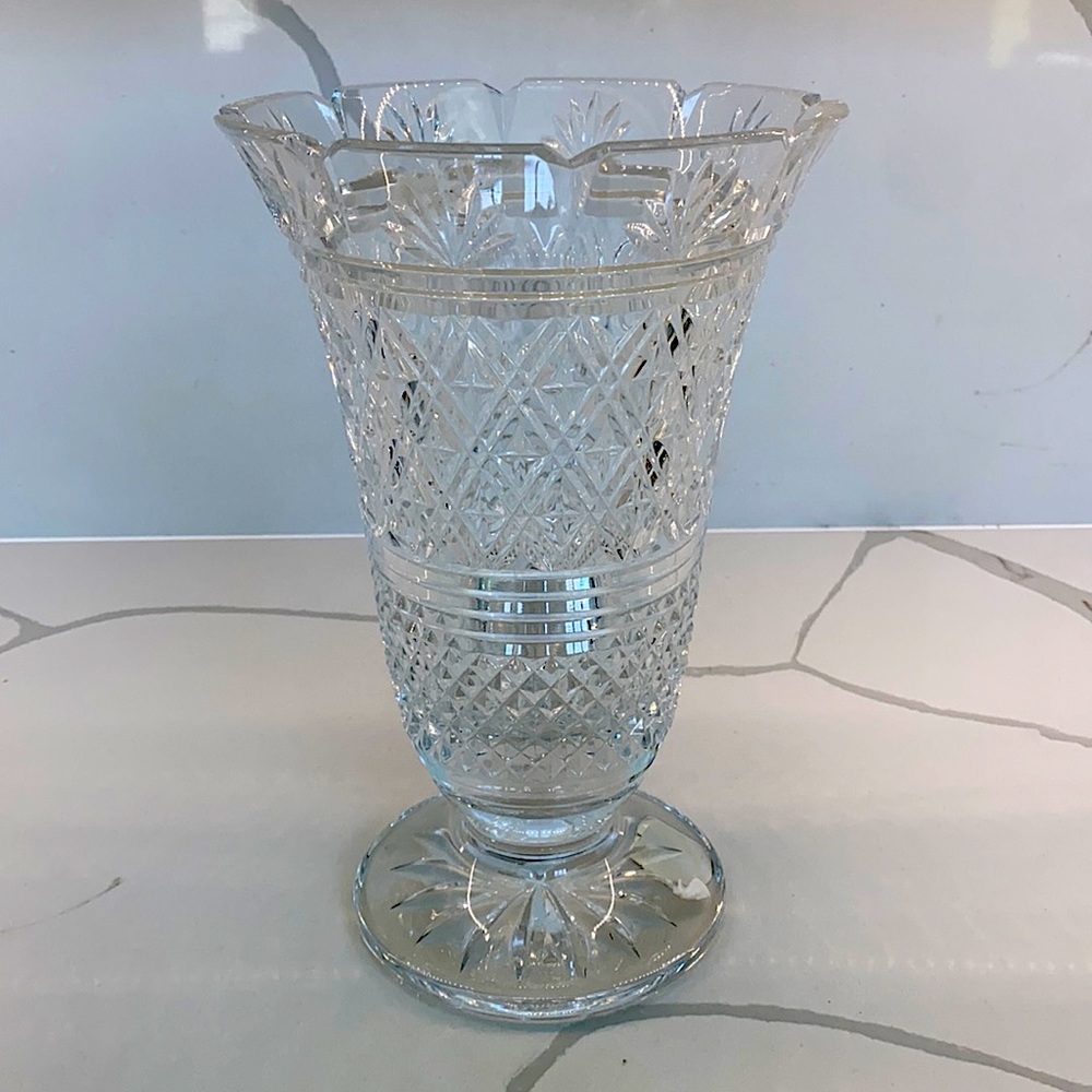 WATERFORD Crystal Vase 10inch